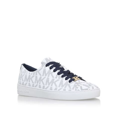 witte michael kors sneakers keaton lace up|Keaton Signature Logo Zip.